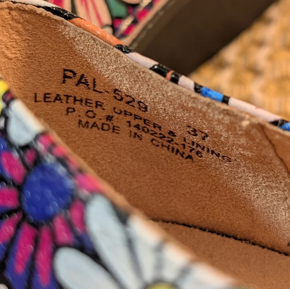 Alegria Multicolor Floral Mary Jane Shoes Size 37 New - Picture 7 of 10